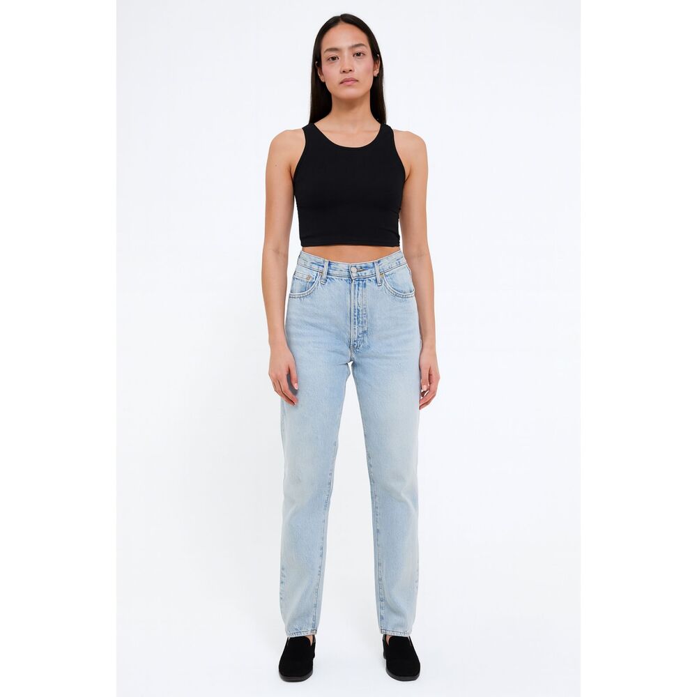 DENIM FORUM Blue 90s The Marlo High Rose Baggy Jeans  Women's Size 28